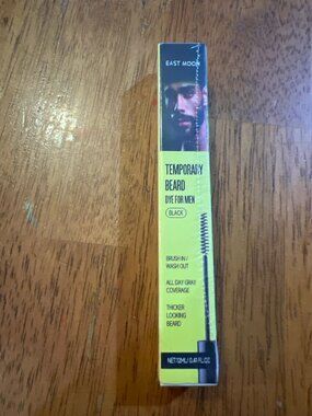 East Moon Temporary Beard Dye for Men - Black (Sealed)